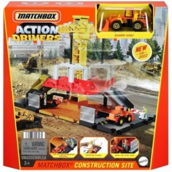 Matchbox Action Drivers herní set s příběhem Staveniště GVY82