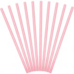 PartyDeco Papírová brčka růžová 10 ks – Sleviste.cz