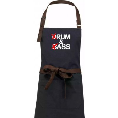 Dřevěné uhlí Drum & Bass (Rum & Ass) Zástěra Vintage – Hledejceny.cz