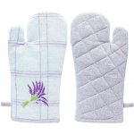 ARÔME HOME Chňapka s magnetem Fialové káro výšivka Levandule 18 x 32 cm – Zboží Dáma