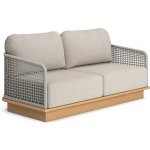 Jati Kebon Acri Jati Kebon 163x80x67 cm teak výplet lanko 14 mm linnen bez sedáků – Zboží Mobilmania