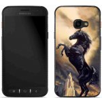 Pouzdro mmCase Gelové Samsung Galaxy Xcover 4S - černý kreslený kůň – Zboží Mobilmania