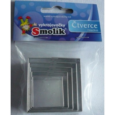 Vykrajovátko na perníčky hladké čtverce 5ks - Smolík – Zboží Dáma