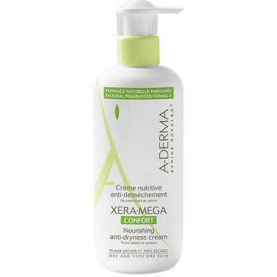 A-Derma Xera-Mega Confort výživný krém na obličej a tělo pro suchou až velmi suchou pokožku From Infants to Seniors 400 ml