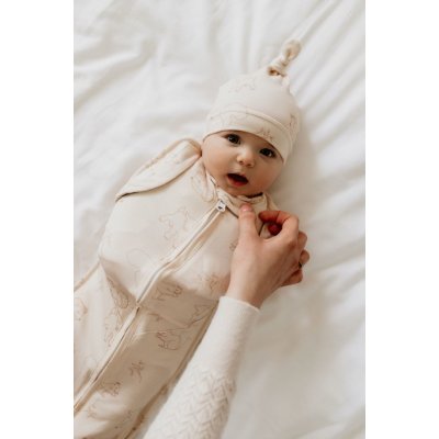 Sleepee Zavinovačka Second Step Swaddle s čepičkou Vintage Animals Cream – Hledejceny.cz