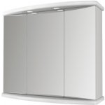 Baden Haus Zrcadlová skříňka s LED osvětlením Ascoli, 73 × 65,5 × 27 cm, bílá lakovaná 85830 – Hledejceny.cz