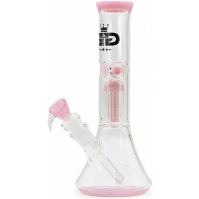 GRACE GLASS Skleněný bong s perkolací Pink Tree 28cm – Zboží Dáma