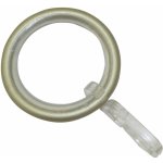 Gardinia Záclonové kroužky Elba s kluznou vložkou barva šampaň 12 cm x 3 cm – Hledejceny.cz