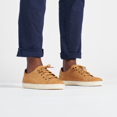 Tribord pánské nízké boty na loď 500 kožené – Zboží Mobilmania