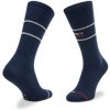Tommy Hilfiger Sada 2 párů pánských vysokých ponožek 701218704 Tmavomodrá