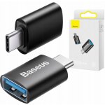 Baseus ZJJQ000001 Ingenuity Mini OTG Adaptér z USB-A na USB-C Black 6932172605643 – Zboží Živě