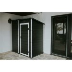 Keter Essential 6 x 4 tmavě šedý / bílý, s podlahou 263895 – Zbozi.Blesk.cz