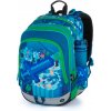 Bagmaster batoh Alfa 21 B Blue/zelená motiv modrá