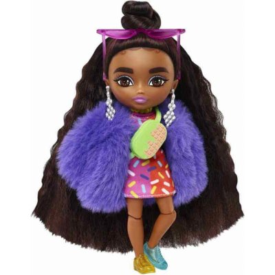 Mattel Barbie® Extra minis černoška s růžovými brýlemi, HGP63 (mHGP63)