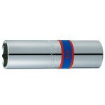 Hlavice nástrčná s gumovou objímkou na zapalovací svíčky King Tony 1/2 CrV 6 hran, 16mm 463516R – Hledejceny.cz