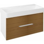 Sapho MEDIENA umyvadlová skříňka 96,5x50,5x48,5cm, bílá mat/dub natural – Hledejceny.cz