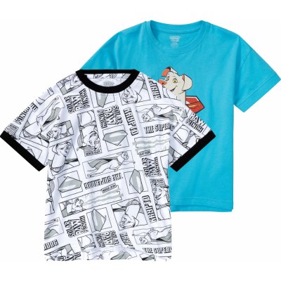 chlapecké triko, 2 kusy bílá / světle modrá Super Pets – Zboží Dáma