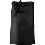 Kariban Zástěra K 887 90x625cm barová středně dlouhá COT20K88700299-black Černá – Hledejceny.cz