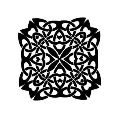 Mandala plastová šablona 009 C 14,5x14,5cm – Zboží Dáma