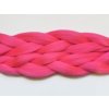 Příčesek do vlasů 100% Kanekalon jumbo braid Barva: PINK (bright warm pink, růžový), Značka: Dream Hair: Super Braid