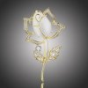 Brož Éternelle Brož Swarovski Elements Catherina květina B2122/AL Zlatá