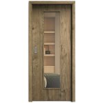 Sapeli Elegant Komfort M55 posuvné dub sherwood 60 x 210 cm Planibel bronz – Hledejceny.cz