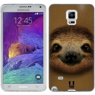 Pouzdro HEAD CASE Samsung Galaxy Note 4 (N910) vzor Zvířecí tváře 2 lenochod