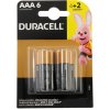 Baterie primární Duracell BASIC AAA 6ks 10PP100087