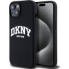 Pouzdro a kryt na mobilní telefon Apple DKNY Liquid Silicone Arch Logo MagSafe pro iPhone 13 Black