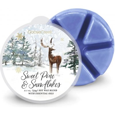 Goose Creek Candle Vonný Vosk Sněhové vločky v borovém lese Sweet Pine & Snowflakes 59 g – Hledejceny.cz