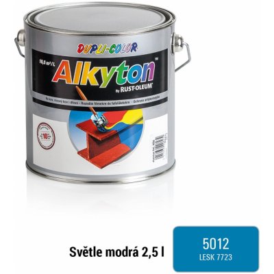 Alkyton hladký lesklý RAL 5012 světle modrá 750ml – Zboží Mobilmania