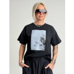 MADAME SUE Černé triko DAMIAN černá – Zboží Mobilmania