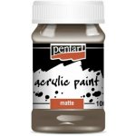 Pentart Akrylová barva matná 100 ml ZEMĚ HNĚDÁ – Zboží Dáma