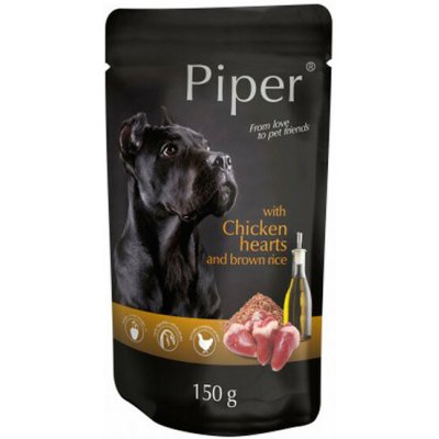 Piper Mini Kuřecí srdíčka s hnědou rýží 150 g – Hledejceny.cz
