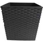 Lamela Květináč Juka 190 x 190 mm ratan černý – Hledejceny.cz