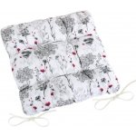 Bellatex prošívaný Dita Větvička šedá, červená, bílá 40x40 cm – Zboží Dáma