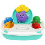 Teddies Loď/Trajekt do vody plast s doplňky v síťce 16x16x25cm – Hledejceny.cz