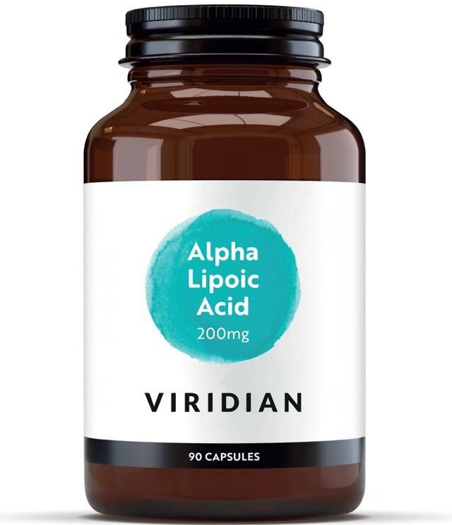 Viridian Alpha Lipoic Acid 200 mg 90 kapslí