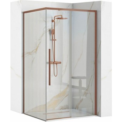 REA/S Sprchový kout SOLAR Copper Brush 90 x 90 Se sprchovou vaničkou Savoy KPL-96011 – Sleviste.cz
