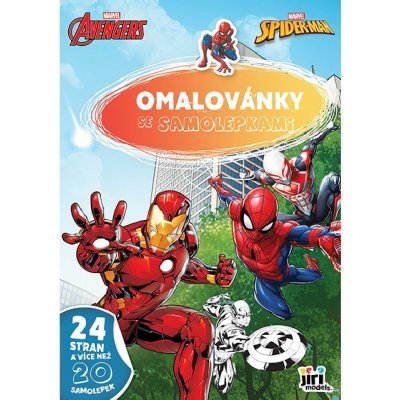 Omalovánky A4 se samolepkami Avengers Marvel