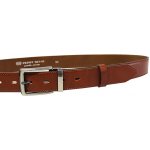 Penny Belts pánský kožený společenský opasek 35-020-2-43 hnědý – Zboží Dáma
