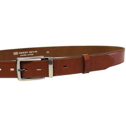 Penny Belts pánský kožený společenský opasek 35-020-2-43 Hnědý