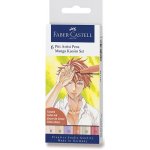 Faber-Castell Pitt Artist Pen Brush Manga Kaoiro 6 ks – Zboží Dáma