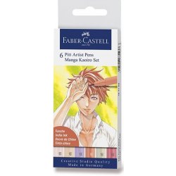 Faber-Castell Pitt Artist Pen Brush Manga Kaoiro 6 ks