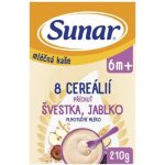 Sunar mléčná kaše 8 cereálií švestka jablko 210 g – Zboží Dáma