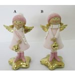 Anděl růžový Angie balení 6 ks 9x5x4 cm – Hledejceny.cz