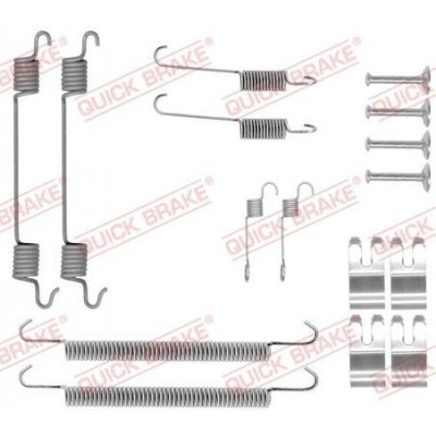 Sada příslušenství, brzdové čelisti QUICK BRAKE 105-0029 (1050029)