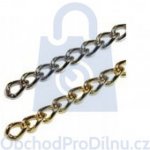 Řetěz ozdobný kroucený, povrchově upravený 2 x 7 mm černý pozink 1 m – Hledejceny.cz