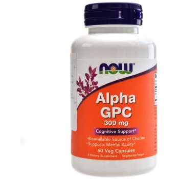 Now Foods Alpha GPC 300 mg 60 kapslí