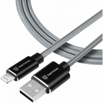 Tactical Fast Rope Aramid USB-A/Lightning MFI 0.3m Grey 57983104171 – Zboží Mobilmania